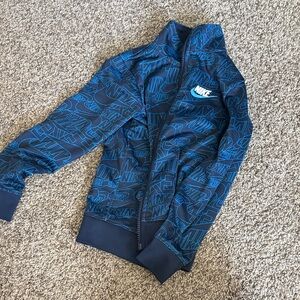 Nike Navy and Blue Logo Jacket